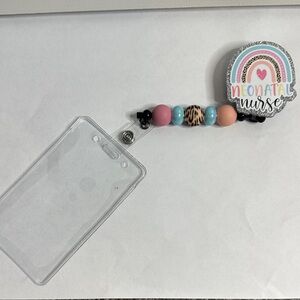 Handmade “Neonatal Nurse” Retractable Badge Reel
